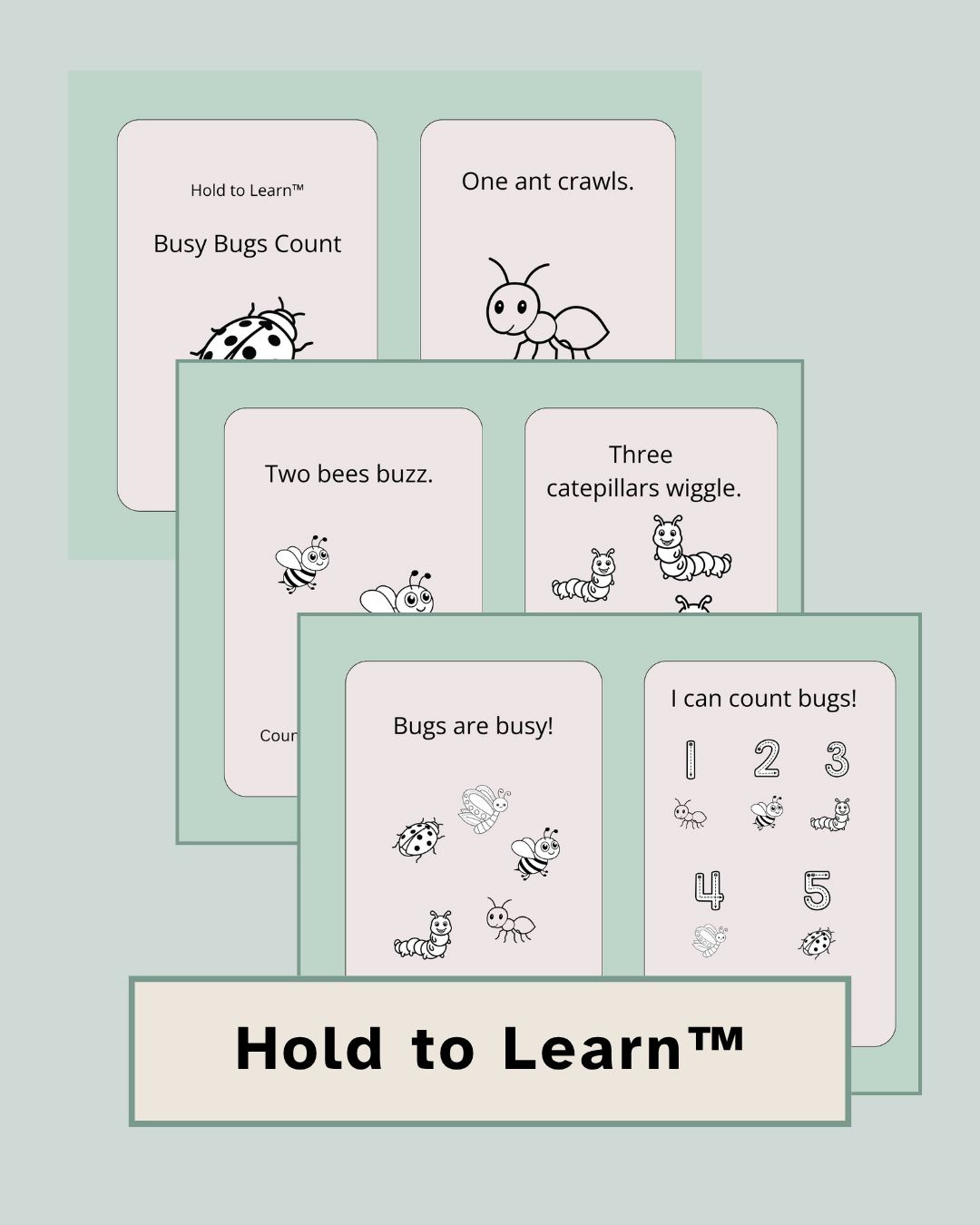 Hold to Learn™ Busy Bugs Companion Book