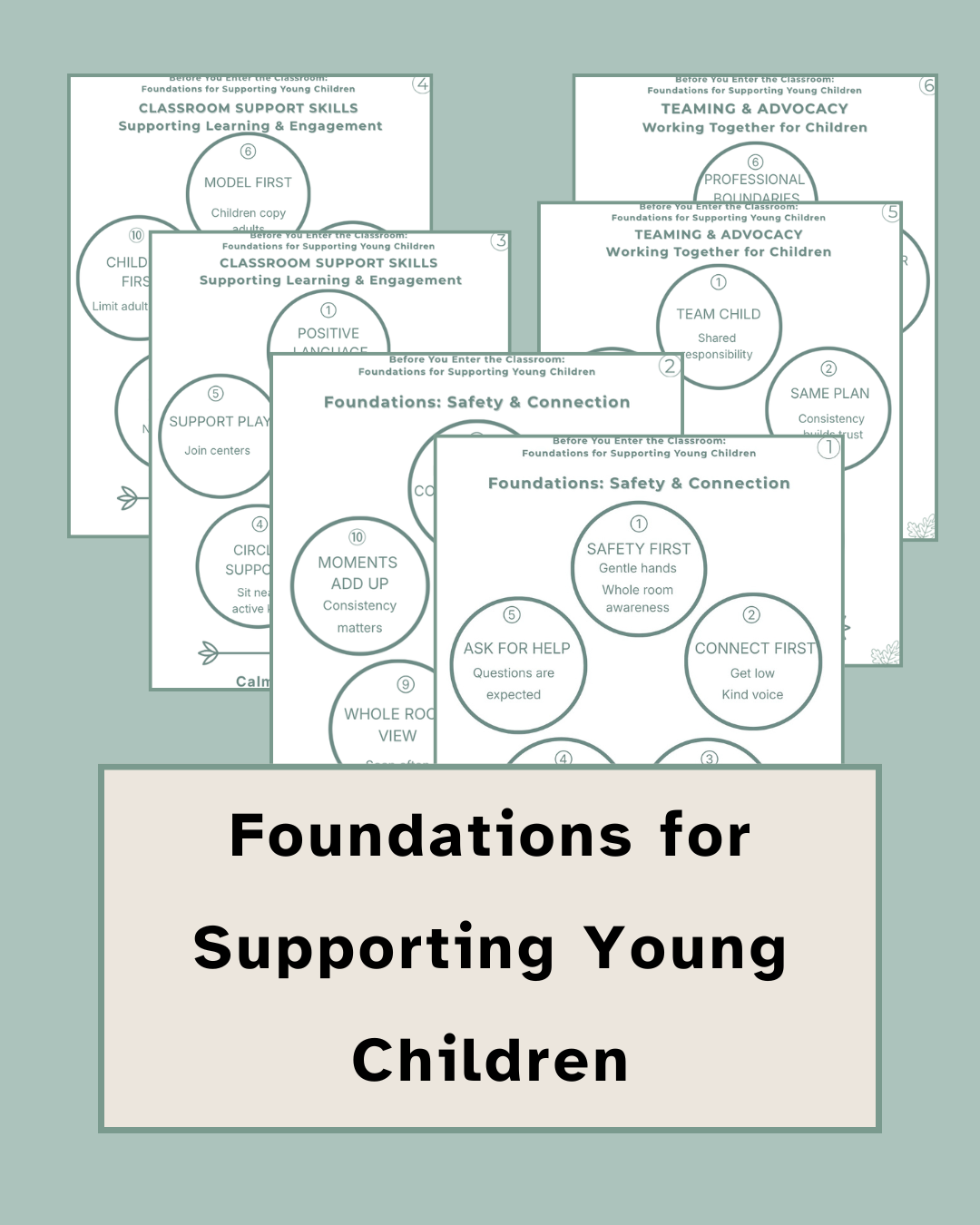 Before You Enter the Classroom™ Foundations for Supporting Young Children