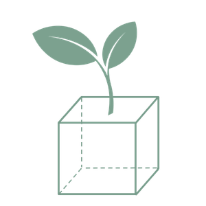little sprout on top of a block little sprout on top of a block