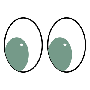 peeking eyes at promotional section
